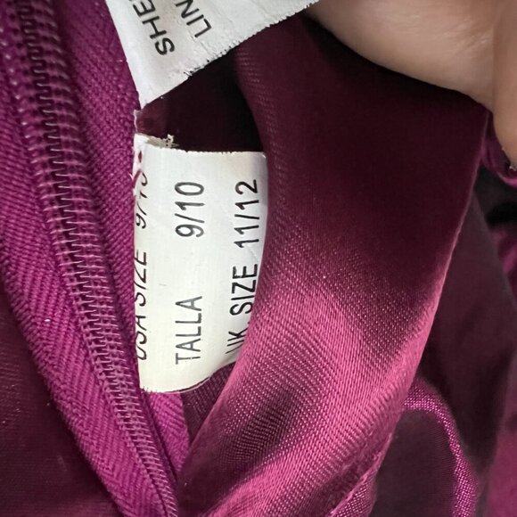 Mori Lee prom, bridesmaid, quinceanera Formal Pageant Gown BURGUNDY sz 9/10 - Picture 6 of 7